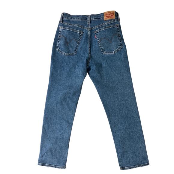Levi’s Wedgie Straight Blue Jeans Size 29 - Picture 4 of 9